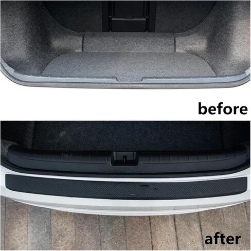 4PCS/5PCS set Carbon Fibre Threshold Protection Strip Universal Anti-scratch and Anti-collision Door Decorative Strip Sticker(5pcs) in Saudi Arabia