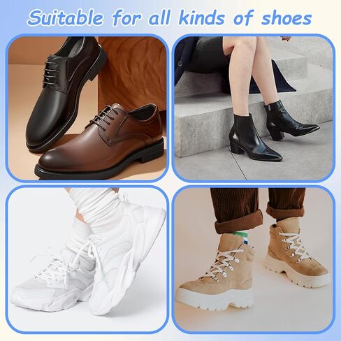 8 Pcs Adhesive Back of Heel Cushion Pads, Heel Grips Inserts for Boots, Reusable Heels Guards Liners, Too Big Loose Shoes, Shoe Liners Heels Protectors Improve Shoe Fit for Women Men in Kuwait