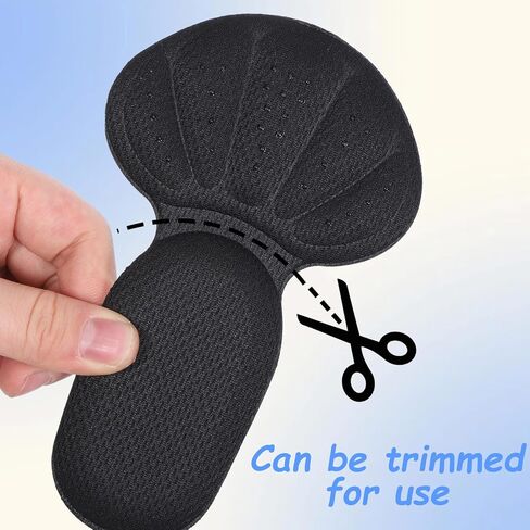 8 Pcs Adhesive Back of Heel Cushion Pads, Heel Grips Inserts for Boots, Reusable Heels Guards Liners, Too Big Loose Shoes, Shoe Liners Heels Protectors Improve Shoe Fit for Women Men in Kuwait