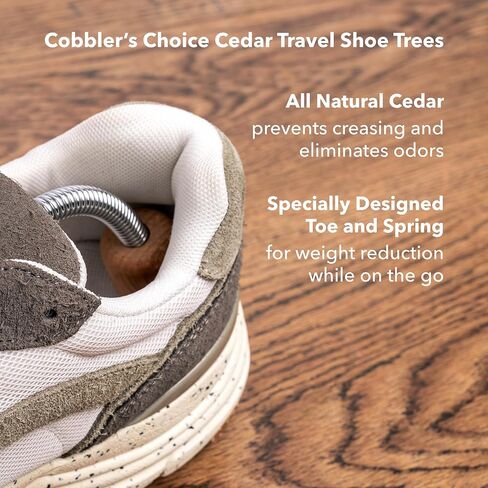 Cobbler’s Choice Cedar Travel Shoe Tree – Lightweight Travel Design in Kuwait