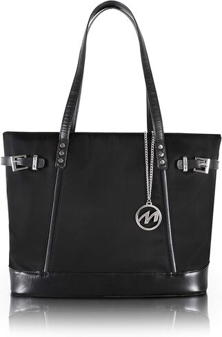 McKlein, N Series, ARIA, Nano Tech-Light Nylon with Leather Trim, Nylon Ladies' Tote, Navy (17567) in Kuwait