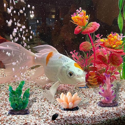 Rolin Roly 6pcs Coral Ornaments Aquarium Coral Colorful Fish Tank Ornament for Fish Tank Aquarium Landscape Decoration,Aquarium Landscape Decor (6PCS) in Kuwait