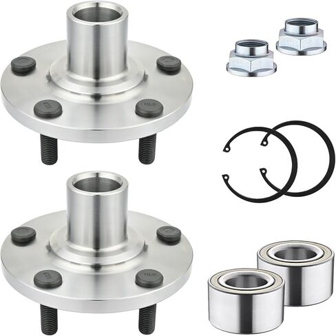 518509 (Pair) Front Wheel Bearing Hub Assembly for Lexus RX300 1999-03 FWD, for ES300 1992-03, for Toyota Avalon 1995-04, for Sienna 1998-03, for Camry 1992-03 3.0L, for Soara 1999-03 3.0L, 5-Lug in Kuwait