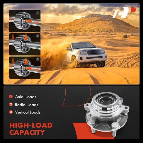 A-Premium 2 × محمل العجلة الأمامية ومجموعة المحور مع 5 عروات متوافقة مع Nissan Murano 2009-2017، Quest 2011 in Saudi Arabia