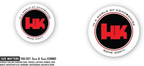 2 (Pieces) 3" and 5" HK Sticker, Waterproof Vinyl Decals for Many Purpose Like Cars, Trucks, Laptops, Phones, Windows and More in Kuwait