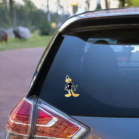 Elektroplate Officially Licensed Looney Tunes Daffy Duck Dynamic Decals | Premium Automotive-Grade All Weather Vinyl Stickers for Car, Water Bottle, Laptop, Phone & More| Made in The USA | Set of 3 in Saudi Arabia