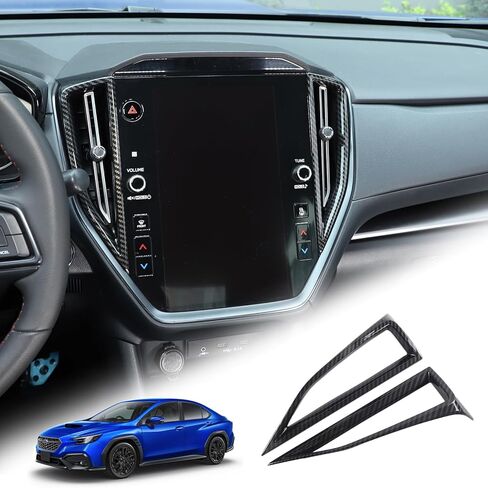 Center Console Air Outlet Cover Trim Compatible with Subaru WRX 2022 2023 Center Screen Air Conditioning Vents Trim Cover Interior Accessories(Red) in Saudi Arabia