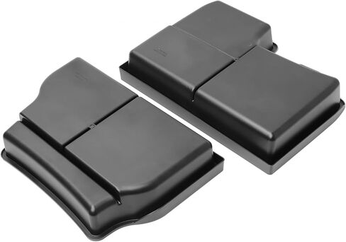 LUCKEASY 2PCS Center Console Lower Tray For To-yota Sienna 2021-2024 2025 Center Console Organizer Tray Car Storage Box Interior Accessories ABS Black in Kuwait