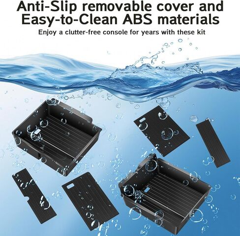 6 PCS Center Console Organizer for Tesla Model Y Juniper Model 3 Highland, Front Rear Silicone Storage Box Tray Cup Holder Armrest Insert Wireless Charger Mat Accessories in Saudi Arabia