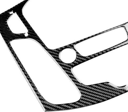 Real Carbon Fiber Central Air Vent & CD Button Frame Covers - for Ford Focus SE 2015 2016 2017 2018 Carbon Fiber Accessories, Durable Anti-Scratch Protective Accessories (Black) in Saudi Arabia