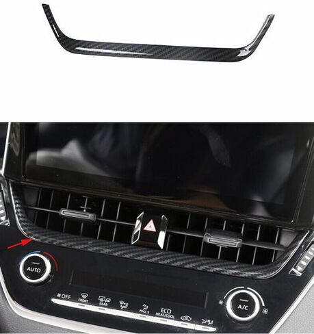 Car Accessories Fit for Toyota Corolla 2020 2021 2022 2023 ABS Center Console Air Condition Panel Cover Trim 1PC SRT (Matte Silver) in Kuwait