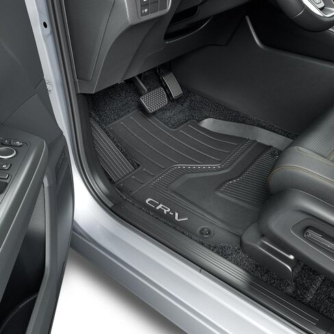 مجموعة سجادات أرضية هوندا 08P17-3A0-110A لجميع المواسم لسيارة CR-V - سجادات داخلية أمامية وخلفية OEM، مجموعة مكونة من 3 قطع in Kuwait