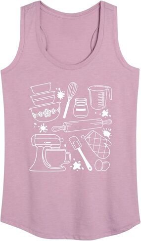 Instant Message - Baker & Chef - Baking Tool Art - Women's Racerback Tank Top in Kuwait
