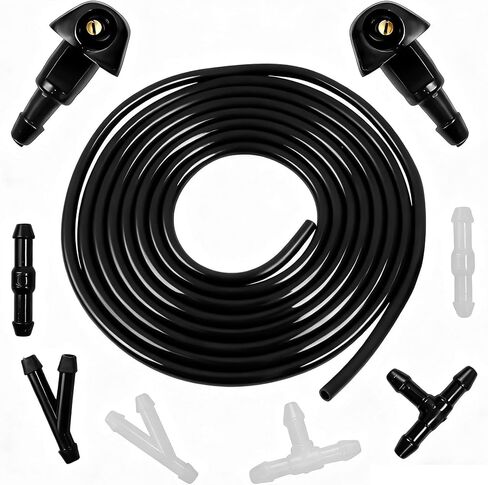 Windshield Washer Nozzles Kit Replacement Compatible with Honda Acura Civic 87-05 for CRV 96-11 for HR-V 99-06 for Accord 03-08 for RSX 02-06 for TSX 04-06 for PRELUDE 97-2001 Replace 76810-SWA-E01 in Kuwait