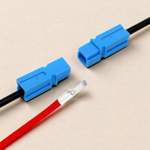 30 Amp Power Quick Connector Assortment Kit, Pole Connectors PP15 to 45 Contact 12-20 AWG Heavy Duty 30A, 600V, Including 7 Blue housing, 7 Silver Contacts, Waterproof Battery Connector Modular Set in Kuwait