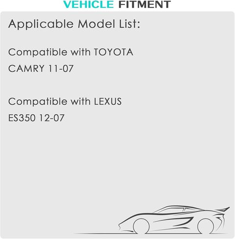 2pcs Front Left and Right ABS Wheel Speed Sensor Compatible with Lexus Toyota Camry ES350 89543-33080 89542-33090 ALS1501 ALS1797 07 08 09 10 11 12 in Kuwait