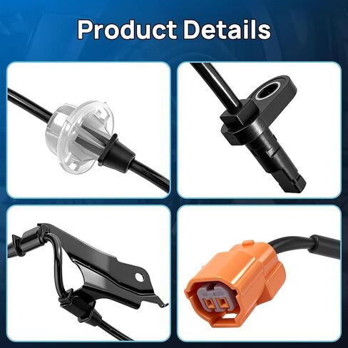 ABS Wheel Speed Sensor Front Left Driver Side Fits for Honda Accord 2003 2004 2005 2006 2007, Acura TSX 2004-2008, Replace 57455-SDC-013 57455SDC013 in Saudi Arabia