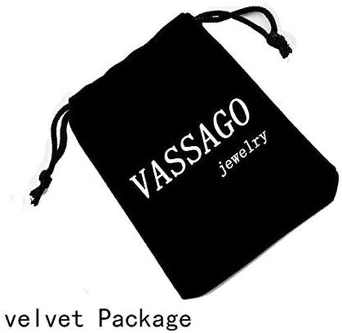 VASSAGO الفولاذ المقاوم للصدأ تعويذة من رئيس الملائكة رافائيل سيجيل قلادة الملاك السحر جولة سحر النقش تميمة سلسلة واسعة للرجال والنساء in Kuwait