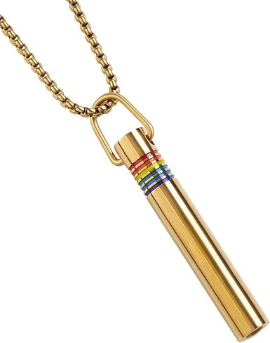 Breathing Free Quit Smoking Necklace - Mens Rhodium Plated Hypoallergenic Meditation Breathe Anxiety Whistle Pendant for Women- Stress Fidget Breathlink Jewelry Present for Adults in Kuwait