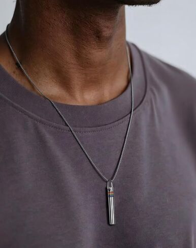 Breathing Free Quit Smoking Necklace - Mens Rhodium Plated Hypoallergenic Meditation Breathe Anxiety Whistle Pendant for Women- Stress Fidget Breathlink Jewelry Present for Adults in Kuwait