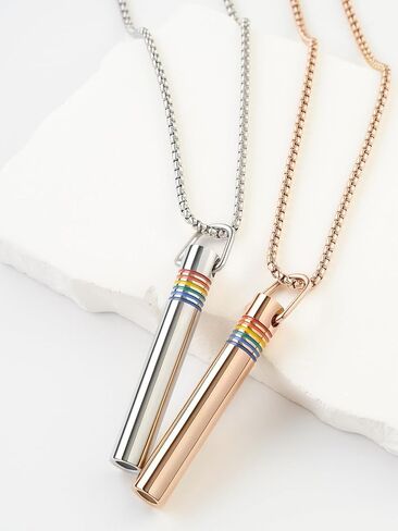 Breathing Free Quit Smoking Necklace - Mens Rhodium Plated Hypoallergenic Meditation Breathe Anxiety Whistle Pendant for Women- Stress Fidget Breathlink Jewelry Present for Adults in Kuwait