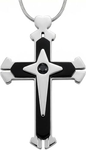 Titanium Steel EDC Stress Relief cross necklace with three layers of mechanical ratchet cross pendant Help Relieve Stress in Saudi Arabia
