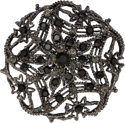 Vintage Style Wedding Party Art Deco Crystal Rhinestone Brooch Pin for Women Grandma Jewelry in Saudi Arabia