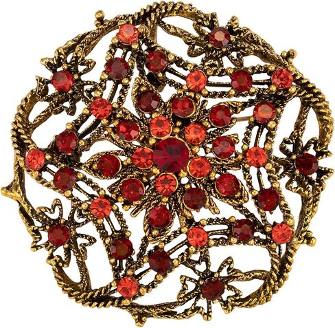Vintage Style Wedding Party Art Deco Crystal Rhinestone Brooch Pin for Women Grandma Jewelry in Saudi Arabia