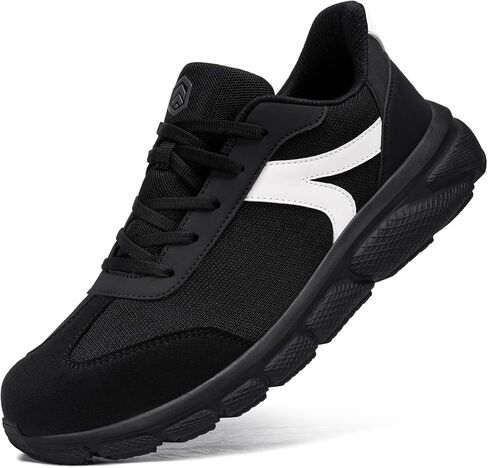 LARNMERN Steel Toe Shoes Men Slip On Work Safety Sneakers Comfortable Lightweight Walking Shoe in Kuwait