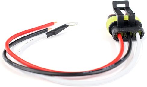 TecNiq T99-0040-6 | AMP-Style 3-Wire Trailer Light Connector (8-Pack) – Pigtail Adapter for LED Tail Lights on Trailers, RVs, and Marine Setups in Kuwait