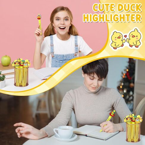 Gueevin 30 Pcs You're Awesome Yellow Highlighter Employee Appreciation Duck Gifts Inspirational Pens for Thank You Duck Lovers Coworkers Teacher Team Staff in Saudi Arabia