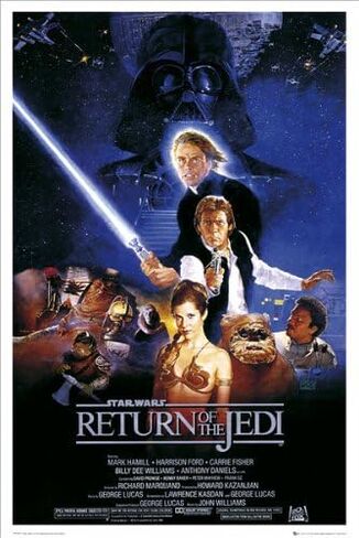 ملصق توقف على الإنترنت Star Wars الحلقة I وII وIII وIV وV وVI - مجموعة ملصقات الفيلم (6 ملصقات أفلام فردية بالحجم الكامل) (مقاس 24 بوصة × 36 بوصة لكل منها) in Kuwait