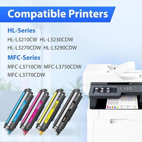 TN227 High Yield Toner Cartridge 4 Pack, DNART Compatible Toner Cartridge Replacement for Brother TN227, TN-227BK/C/M/Y, TN223BK Tn227BK Tn223 Tn-223BK for HL-L3270CDW HL-L3290CDW MFC-L3770CDW Printer in Kuwait