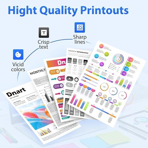 TN227 High Yield Toner Cartridge 4 Pack, DNART Compatible Toner Cartridge Replacement for Brother TN227, TN-227BK/C/M/Y, TN223BK Tn227BK Tn223 Tn-223BK for HL-L3270CDW HL-L3290CDW MFC-L3770CDW Printer in Kuwait