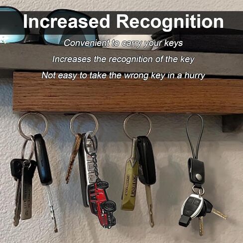 For Wrangler Keychain, Car Kaychain Key Fob Cover Compatible with Wrangler Rubicon Accessories 2023 2024 Metal Key Chains in Kuwait