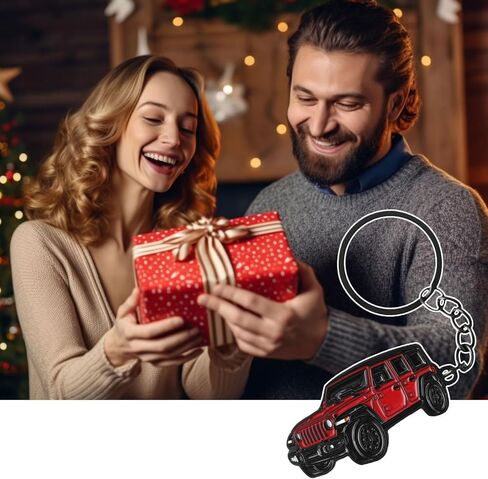 For Wrangler Keychain, Car Kaychain Key Fob Cover Compatible with Wrangler Rubicon Accessories 2023 2024 Metal Key Chains in Kuwait