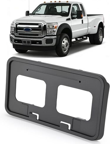 دعامة لوحة الترخيص الأمامية XCLPF متوافقة مع Ford F250 F350 F450 Super Duty 2011-2016 إطار لوحة الترخيص الأمامي استبدال حامل لوحة الترخيص OE BC3Z-17A385-AA. FO1068131 in Kuwait
