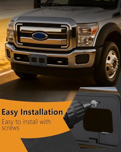 دعامة لوحة الترخيص الأمامية XCLPF متوافقة مع Ford F250 F350 F450 Super Duty 2011-2016 إطار لوحة الترخيص الأمامي استبدال حامل لوحة الترخيص OE BC3Z-17A385-AA. FO1068131 in Kuwait