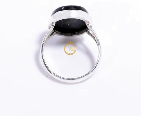 Dark Blue Tiger Eye Gemstone 925 Sterling Silver Handmade Statement Promise Ring Jewelry Gift for Her in Saudi Arabia
