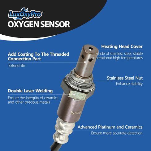 Oxygen O2 Sensor Downstream for Chevy Impala Lumina Monte Carlo S10 Venture, for Buick Rendezvous Century Riviera LeSabre Park Avenue Regal, Replace 234-4337 in Kuwait