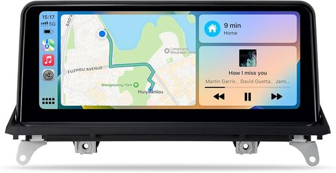 12.3 inch Touch Screen for BMW X5 X6 CIC E70 E71 (2011-2013) Wireless CarPlay Android Auto Upgrade Factory Car Radio Retain Original Amplifier Stereo Sound System in Kuwait