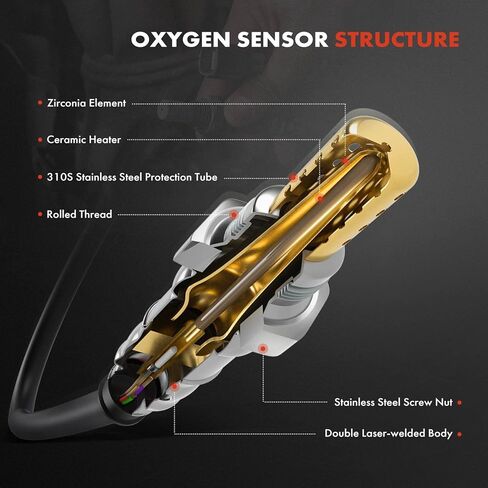 A-Premium O2 Oxygen Sensor Compatible with GMC Acadia 20-21 & Cadillac XT5 20-21, XT4 19-21, XT6, CT5, CT4 & Buick Envision, Encore GX & Chevrolet Blazer, TrailBlazer, Upstream & Downstream, 2-PC Set in Saudi Arabia