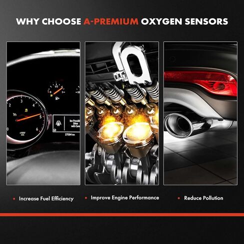 A-Premium O2 Oxygen Sensor Compatible with GMC Acadia 20-21 & Cadillac XT5 20-21, XT4 19-21, XT6, CT5, CT4 & Buick Envision, Encore GX & Chevrolet Blazer, TrailBlazer, Upstream & Downstream, 2-PC Set in Saudi Arabia