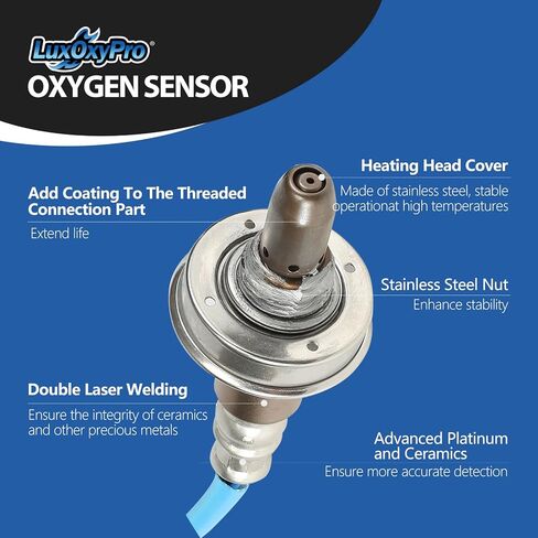 مستشعر الأكسجين O2 المنبع والمصب لسوبارو امبريزا WRX 2.5L H4 2010 2011 2012 2013 2014، لسوبارو فورستر 2.5L H4 2011 2012 2013، استبدال 234-9108 234-4195 2 قطعة in Kuwait