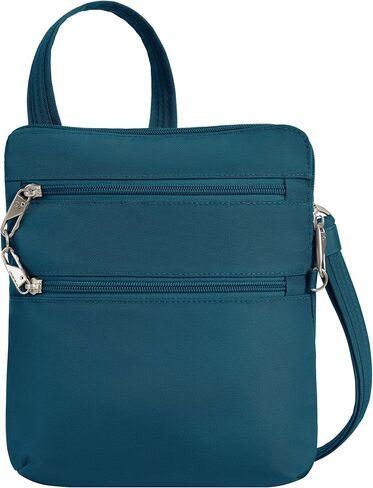 Travelon Anti-theft Classic Slim Double Zip Crossbody in Kuwait