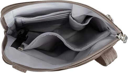 Travelon Anti-theft Classic Slim Double Zip Crossbody in Kuwait