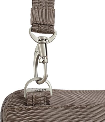 Travelon Anti-theft Classic Slim Double Zip Crossbody in Kuwait