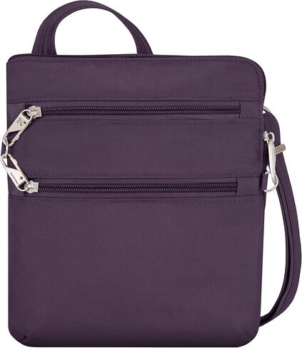 Travelon Anti-theft Classic Slim Double Zip Crossbody in Kuwait