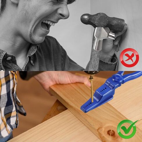 قطعتان من حامل الأظافر للمطرقة، كماشة بلاستيكية، آمنة للأصابع لأظافر المطرقة في كماشة المفاصل المنزلقة، أداة كماشة للمفاصل المنزلقة للبناء المنزلي in Kuwait