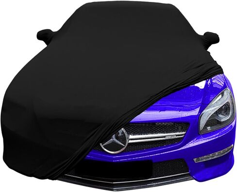 Indoor Dustproof Car Storage Cover Compatible with Mercedes Benz SL-Class 2009-2024 Accessories for Underground Garage Car Show Protection（SL400 SL450 SL550 SL63 SL65 ） (Black) in Saudi Arabia